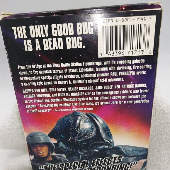 Starship Troopers Movie VHS - 1998 Outer space Aliens Drama Action Sci Fi - Picture 6 of 9